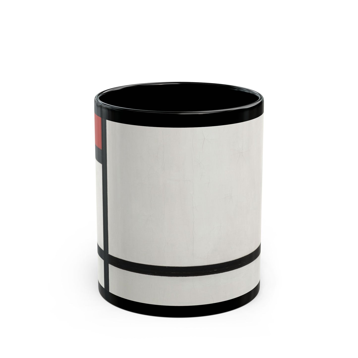Piet Mondrian ⎮ Composition No. I, with Red and Black ⎮ 11oz Black Mug