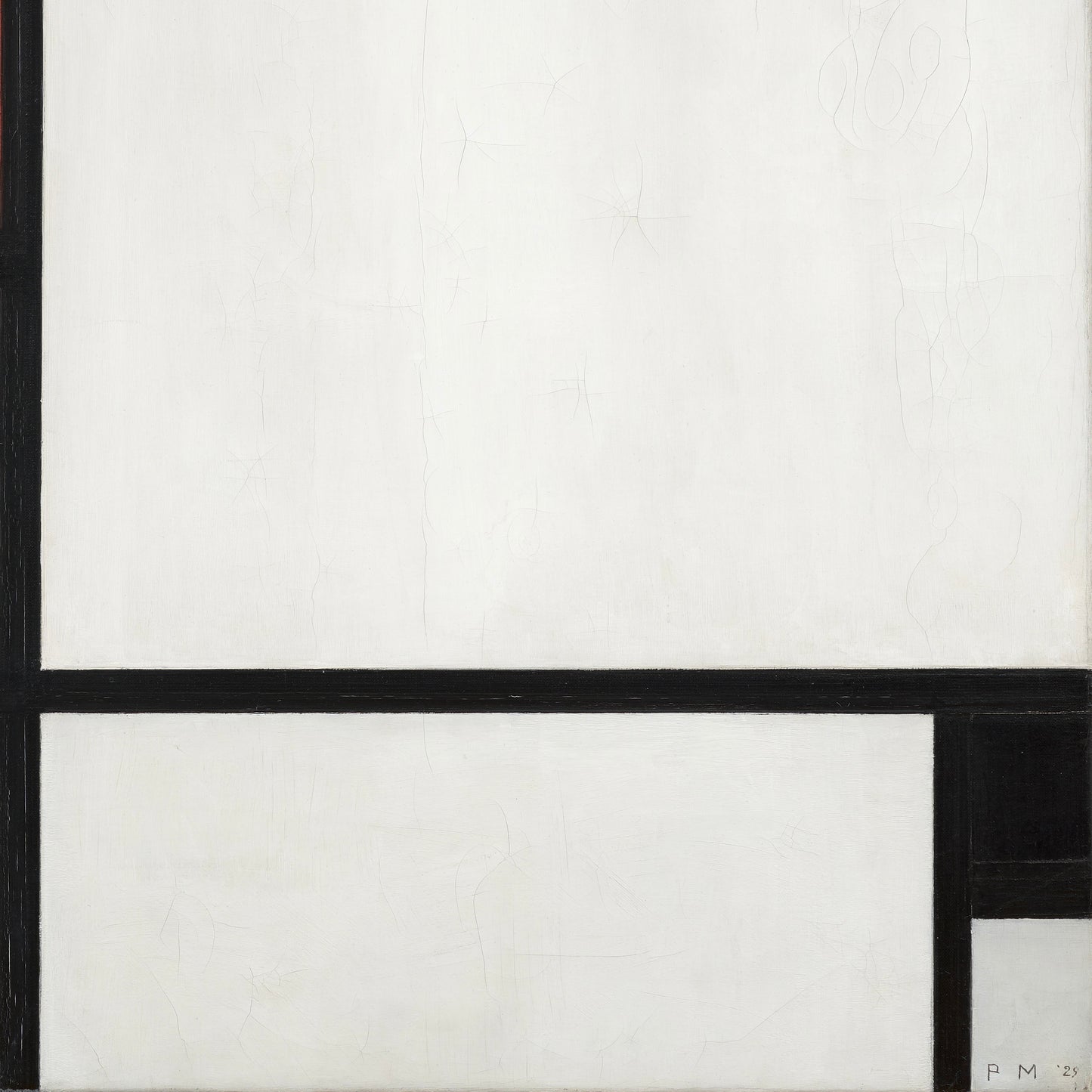 Piet Mondrian ⎮ Composition No. I, with Red and Black ⎮ 11oz Black Mug