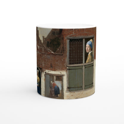 Johannes Vermeer Mug ⎮ The Little Street: Milkmaid & Girl with a Pearl Earring