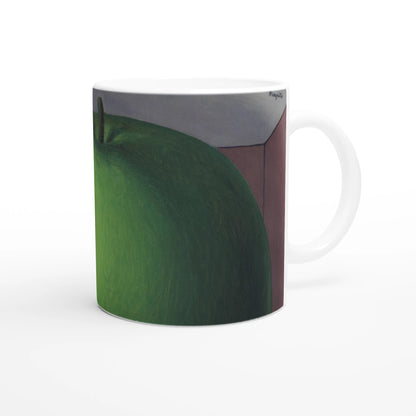 René Magritte  The Listening Room  Ceramic Mug oversized green apple