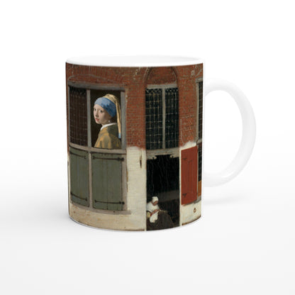 Johannes Vermeer Mug ⎮ The Little Street: Milkmaid & Girl with a Pearl Earring